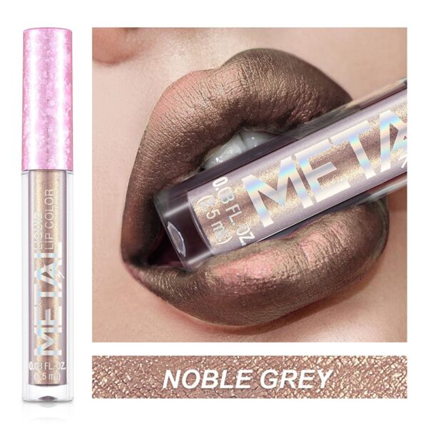 Batom brilho labial diamante perolado, batom líquido hidratante, impermeável, beleza, sexy, 18 cores - Image 7