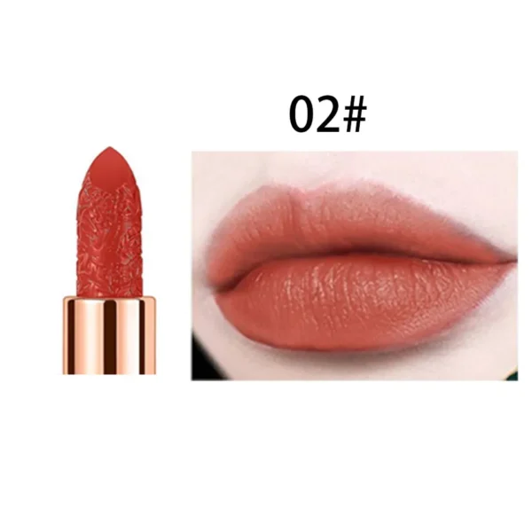 Batom impermeável lip stick, Matte, Longa Duração Sexy Red Pink Velvet Nude, Lábios Cosméticos Maquiagem - Image 6