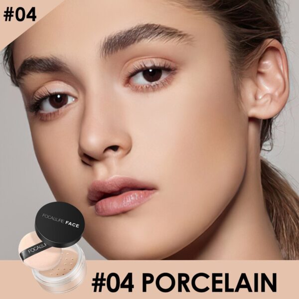 Pó facial fosco Focallure- Maquiagem duradoura, 9 cores, clareamento, clareamento da pele, acabamento - Image 11