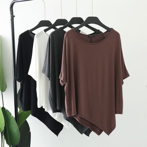 Camisetas feminina grande, CGC-solta, manga curta de taco, blusa Harajuku, moda coreana simples, Y2K, verão, 2023 - Image 10