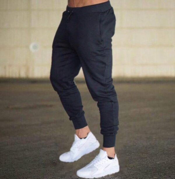 Calças masculina de algodão fina respirável, casual, de boca de feixe, esportes de treino de corrida, musculação, novo 2023 - Image 10