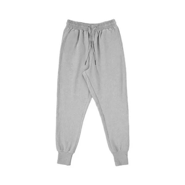 Calças e blusa (conjunto) masculino em Moletom monocromático , cintura com cordões, calça jogger justa, calça de ginástica de corrida, lazer, primavera, outono, novo - Image 6