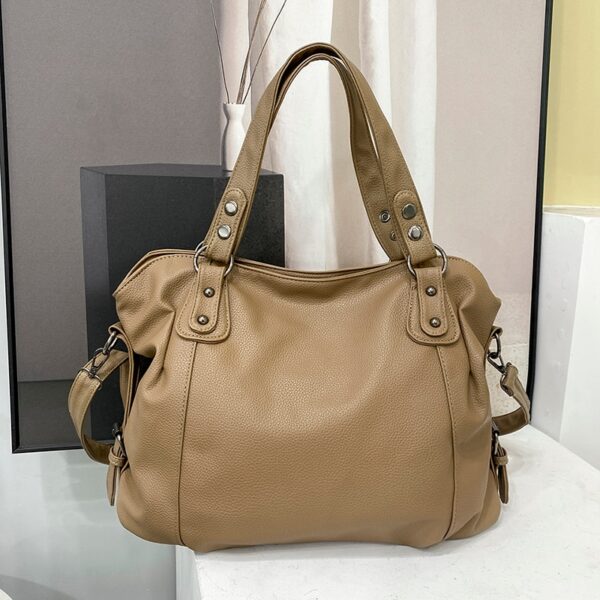 Bolsas feminina grande capacidade, Hobo, sacos de ombro grande stylsih tote, de couro macio hobos, shopper saco - Image 10