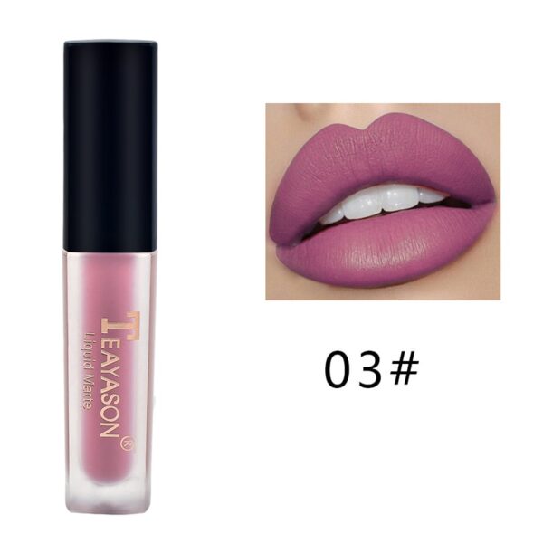 Batom líquido fosco de veludo, nude, maquiagem à prova d água, longa duração, vermelho brilho labial sexy glaze - Image 39