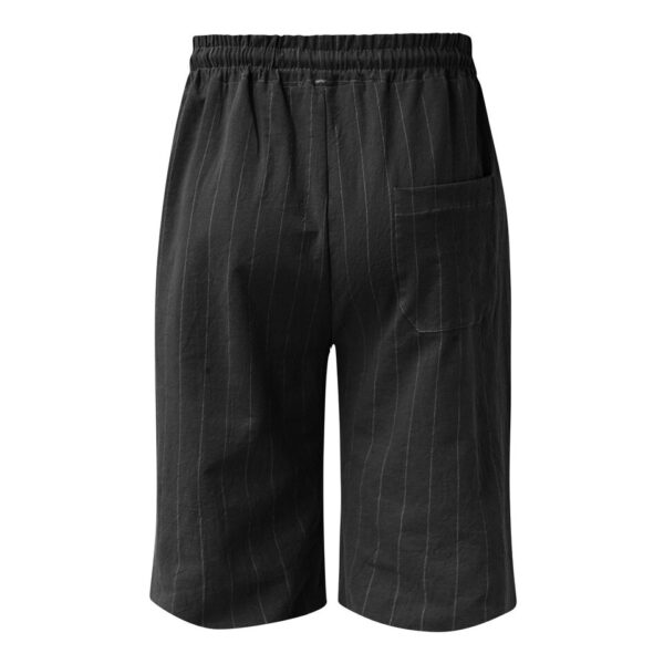 Bermudas masculina Nova Moda Verão Listrado, Alta Qualidade,  Casual Social Elástico Cintura, Shorts - Image 9