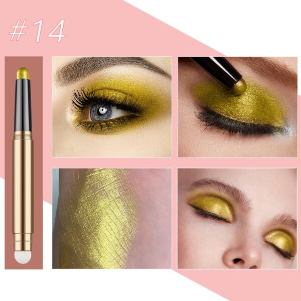 Sombra de olho Builtty Maquiagem-Matte Glitter Eyeshadow Palette Stick, preto, verde escuro, rosa, vermelho, azul,  Nude - Image 21