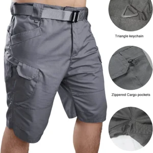 Bermudas masculina de caminhada, calções táticos 11 "calções de carga à prova d água, caminhadas, pesca respirável secagem rápida regular (sem cinto) 2023