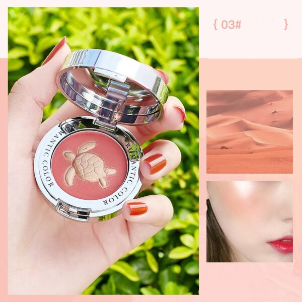 Pó Blush Mineral Pigmento, Paleta De Péssego, Face Blush, Creme Brilhante Blush, Sombra Vermelha - Image 5