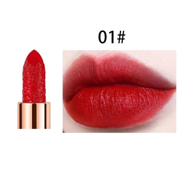 Batom impermeável lip stick, Matte, Longa Duração Sexy Red Pink Velvet Nude, Lábios Cosméticos Maquiagem - Image 2