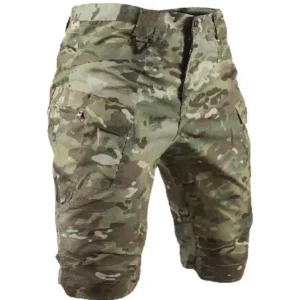 Bermudas masculina de camuflagem, militar tático, multi bolsos, shorts cargo, masculino respirável, secagem rápida, calças curtas de caminhada, verão