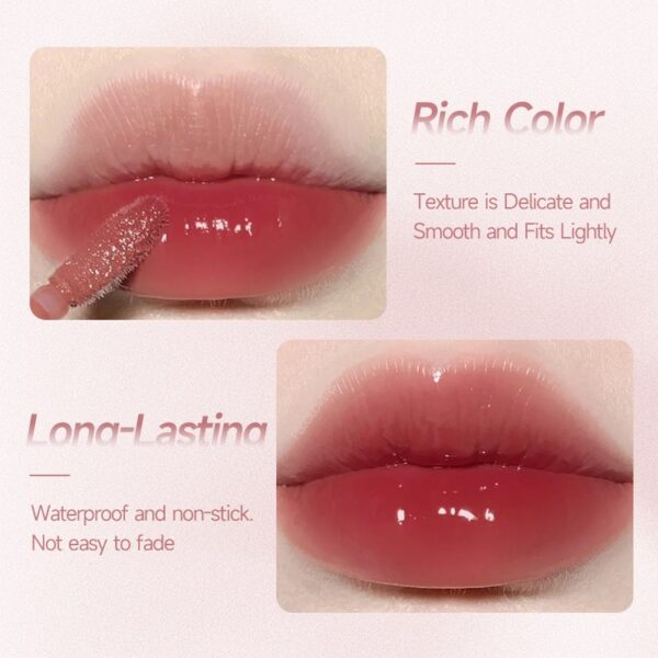 Batom impermeável lip gloss, mini, líquido, antiaderente, 24 horas de longa duração, batom fosco de veludo, maquiagem, 10 cores - Image 6