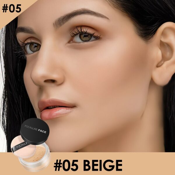 Pó facial fosco Focallure- Maquiagem duradoura, 9 cores, clareamento, clareamento da pele, acabamento - Image 10