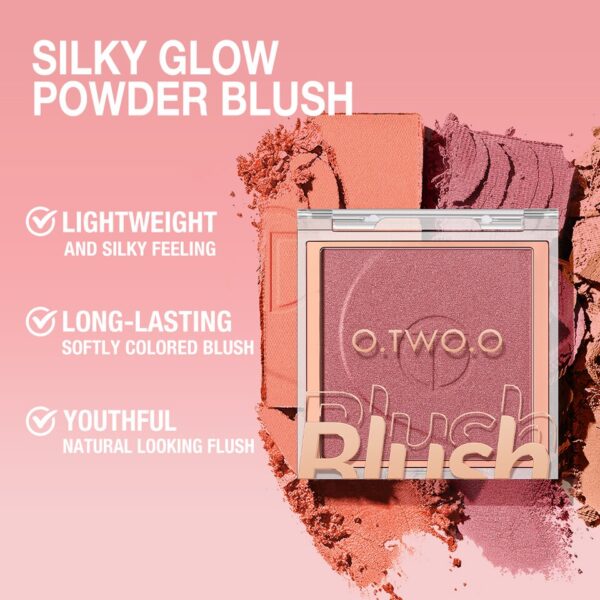 Blush Pó-O.TW O.O-Paleta Matte, Brilho Natural, Misturas de Longa Duração, Rosa Pêssego, Face Cheek,  6 Cores - Image 5