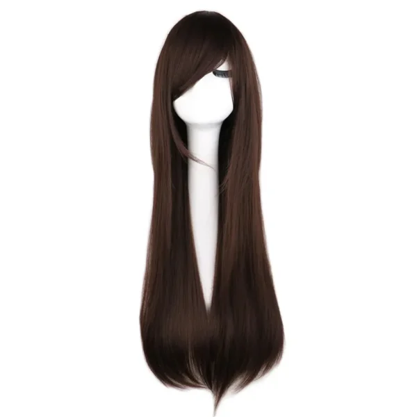Perucas longa reta, cosplay, Qqxcaiw, traje festa preto vermelho ombre resistente ao calor perucas de cabelo sintético - Image 8
