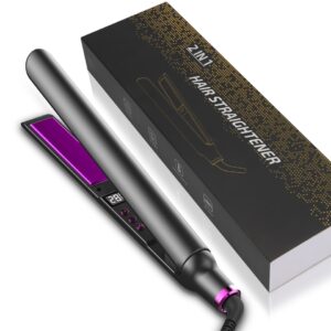Prancha de cabelo, profissional de Titânio Flat Iron Straightener, Rápido, Elétrico Endireitamento Curls, Styling Tool, LDY 465F, 110-240V