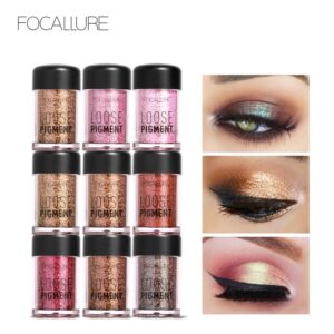 Sombra líquida, Focallure, Glitter, sombra, brilho, diamante, iluminar, pigmento, maquiagem, 18 cores
