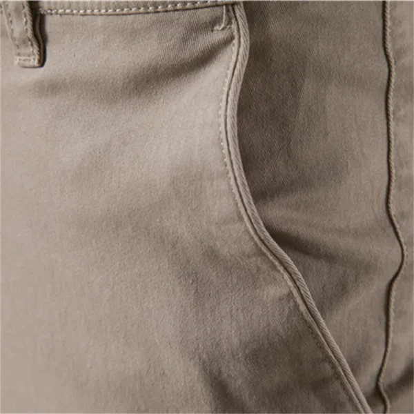 Calças masculina algodão casual, AIOPESON, Cor sólida Ajuste fino, Nova Primavera Outono Alta qualidade Calças executivas clássicas masculinas - Image 5