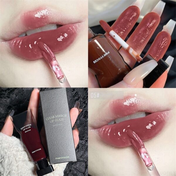 Batom Espelho Água Lip Gloss Tubo De Cubo De Gelo Preto Hidratante De Longa Duração, Plump Up Lips. - Image 10