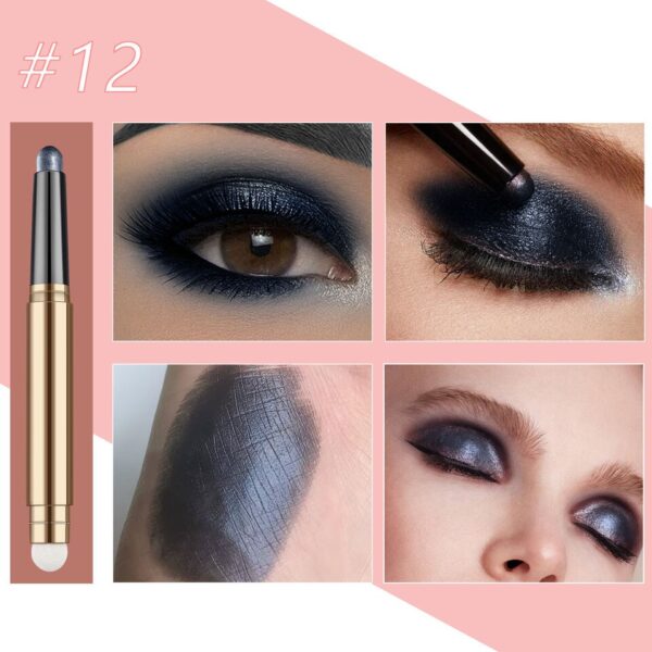 Sombra de olho Builtty Maquiagem-Matte Glitter Eyeshadow Palette Stick, preto, verde escuro, rosa, vermelho, azul,  Nude - Image 23