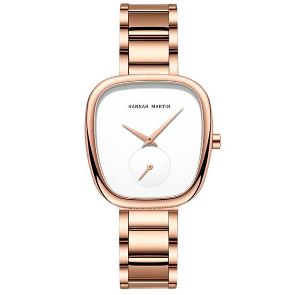 Relógio de pulso feminino 2023 nova chegada tonneau, design moda casual, pulseira simples elegante, senhoras, quartzo - Image 12