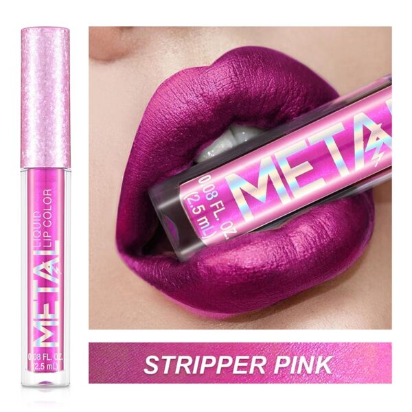 Batom brilho labial diamante perolado, batom líquido hidratante, impermeável, beleza, sexy, 18 cores - Image 16