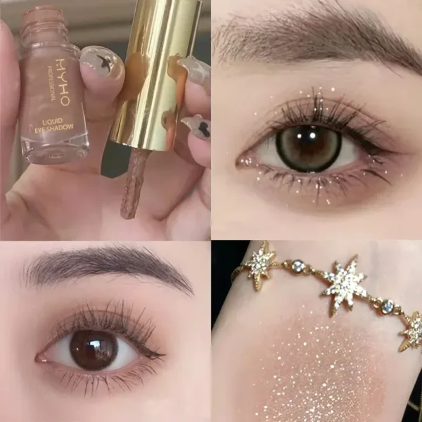 Sombras líquida (lápis), matte, duradouro, brilhante, sombra glitter, paleta de maquiagem, cor nude, cosméticos - Image 8