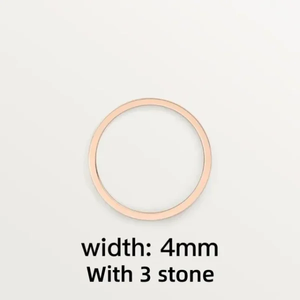 Anéis de prata esterlina 925 ouro rosa, unissex, anel amor, jóias de casamento, anéis de casal, presente, moda francesa - Image 19