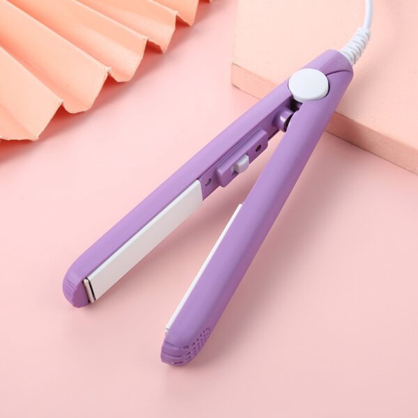 Alisador Mini portátil  de cabelo, de cerâmica, Flat Iron, Curling, curto, duplo uso, Styling Care. - Image 11