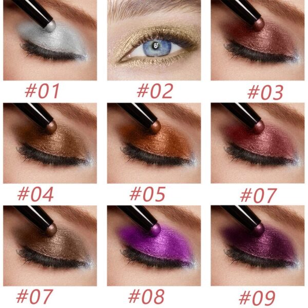 Sombra de olho Builtty Maquiagem-Matte Glitter Eyeshadow Palette Stick, preto, verde escuro, rosa, vermelho, azul,  Nude - Image 20