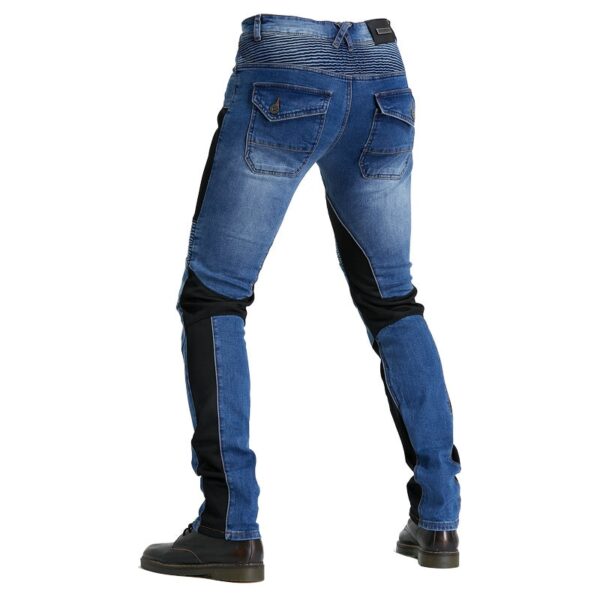Calças masculina Jeans resistente a queda para motocicletas, com engrenagem de joelho quadril, jeans clássico ao ar livre, verão PK719 - Image 21