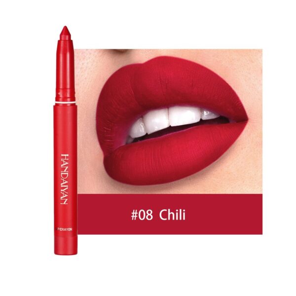 Batom/Caneta, lipstick, Nude Pink Matte, Brilho labial monocromático, impermeável, batom de longa duração, lápis de lábios maquiagem, 12 cores - Image 13