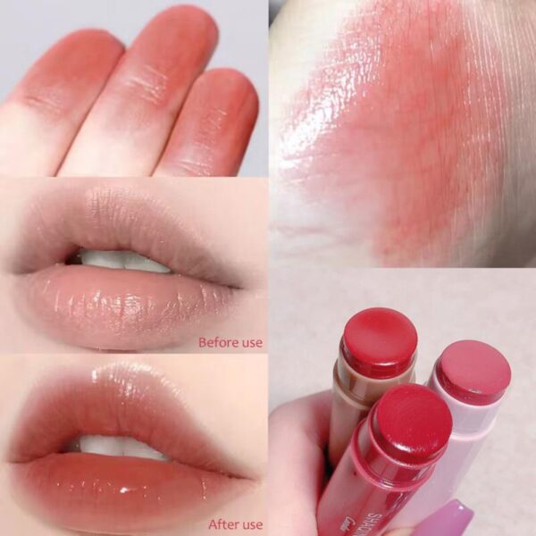 Batom hidratante, Rachadura seca rachado, Loção labial, Esmalte labial vívido, Vermelho matizado, Outono, Inverno - Image 7