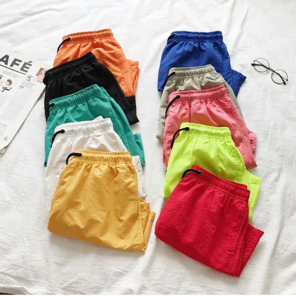 Shorts masculino impermeáveis, calção de praia, esportes de corrida, calça curta casual fitness, verão, 2023 - Image 3