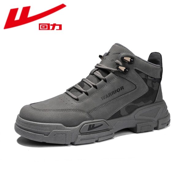 Tênis masculino Warrior 2023 Classic Vintage Lace-up, High Heels Sneakers,  Autumn Winter Martin Boots Platform Couple Work Shoes - Image 5