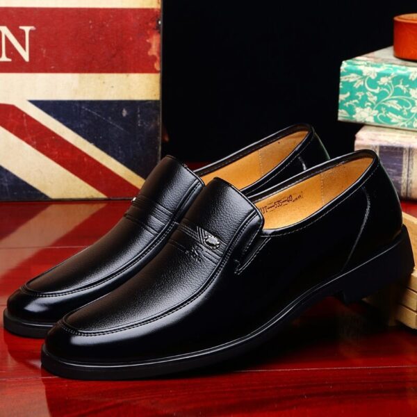 Sapatos masculino Mocassim, De Luxo, Deslizamento Respirável, Preto Plus Size 38-44 - Image 2