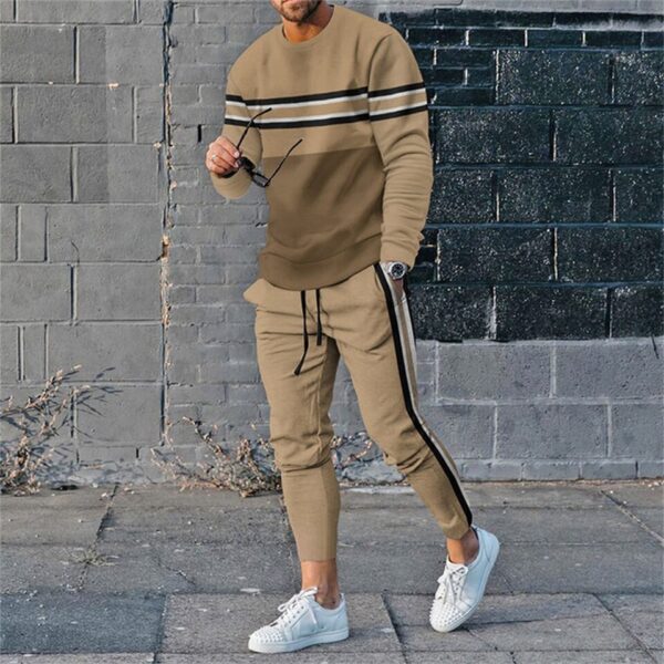 Calças de moletom + blusa manga comprida, vintage, Moletom extragrande, Roupas masculinas, Outono, Streetwear, conjunto 2 peças, 2023 - Image 14