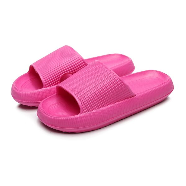 Chinelos unissex Grossa Plataforma Nuvem, Banheiro Interior Slides Macio EVA Anti-Slip Home Floor Slides  Verão sapatos. - Image 5