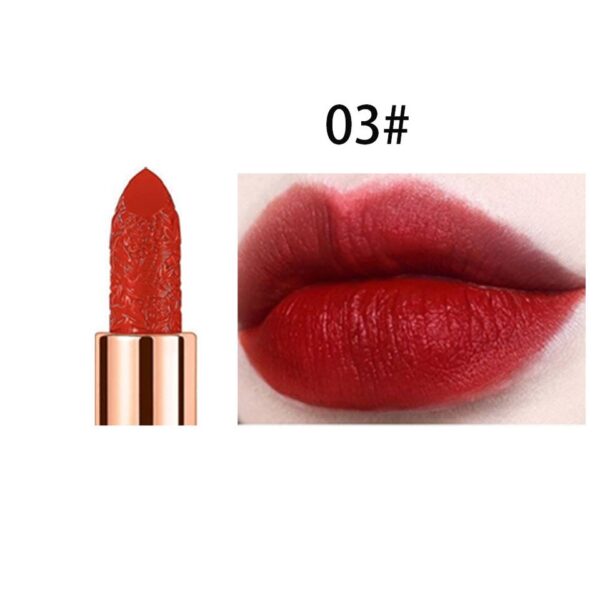 Batom impermeável lip stick, Matte, Longa Duração Sexy Red Pink Velvet Nude, Lábios Cosméticos Maquiagem - Image 4