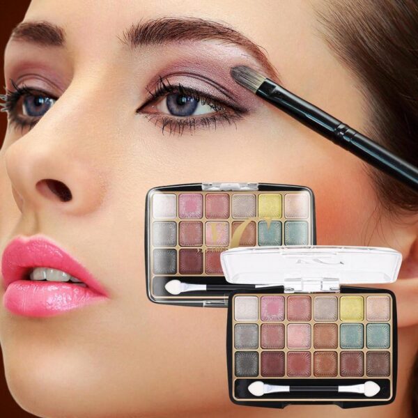Sombra para olhos, Paleta de maquiagem matte, duradoura, perolada, impermeável - Image 3