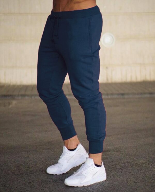 Calças masculina de algodão fina respirável, casual, de boca de feixe, esportes de treino de corrida, musculação, novo 2023 - Image 16