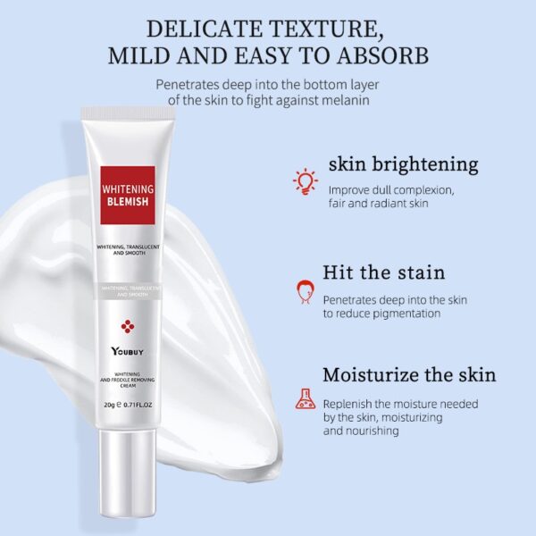 Creme facial de Sardas, de Clareamento Eficaz, Melasma Remover Manchas Escuras, Melanina, Hidratar, Iluminar o Rosto Suave, Cuidados Com A Pele - Image 4