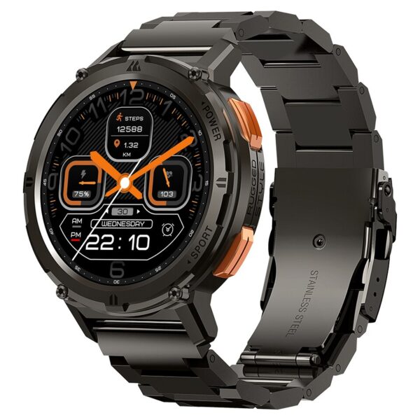 Relógio eletrônico inteligente 2023 KOSPET TANK T2 Smartwatch Ultra, Smartwatch AMOLED, Voz AI, Chamada Bluetooth, Rastreador De Fitness, Original,  digitais originais - Image 8