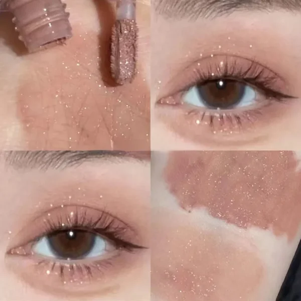 Sombras líquida (lápis), matte, duradouro, brilhante, sombra glitter, paleta de maquiagem, cor nude, cosméticos - Image 3
