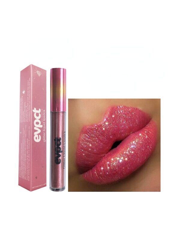 Batom líquido Diamond Pearl, Waterproof Diamond Shimmer Glitter Lip Gloss, 18 Cores Matte Glitter, Color Lip Gloss Sexy Make Up - Image 12
