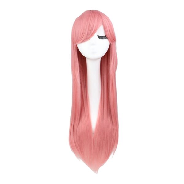 Perucas longa reta, cosplay, Qqxcaiw, traje festa preto vermelho ombre resistente ao calor perucas de cabelo sintético - Image 2