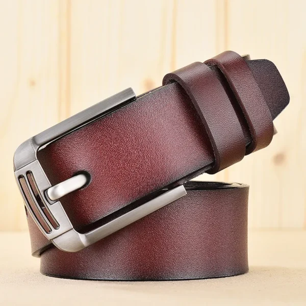 Cintos de couro genuíno, masculino, DWTS, com fivela de pino, alça masculina, alta qualidade, luxo, extravagante, vintage frete - Image 13