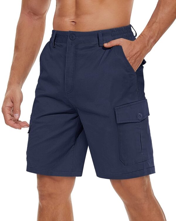 Bermudas de algodão, respirável, Tacvasen, casual, multi-bolsos, trabalho, caminhadas, tático, ao ar livre, verão - Image 8