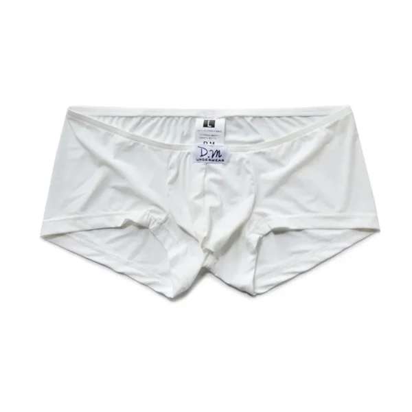 Cuecas masculinas de seda suave salzoncillos hombre baixo-rise boxers hombre cueca boxers - Image 3