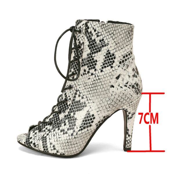 Sapatos feminino de Verão de Alta Qualidade, Sexy Salto Alto, Dedo Aberto, Zíper, Conforto Senhoras, Indoor Jazz, Dança, Nova Moda Nobre, 47 - Image 10