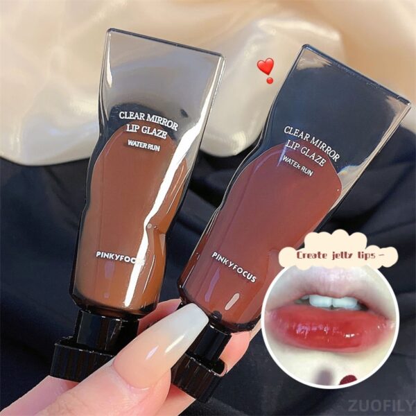 Batom Espelho Água Lip Gloss Tubo De Cubo De Gelo Preto Hidratante De Longa Duração, Plump Up Lips. - Image 9